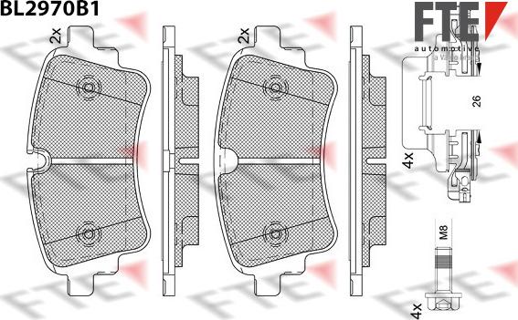 FTE 9011215 - Set placute frana,frana disc aaoparts.ro