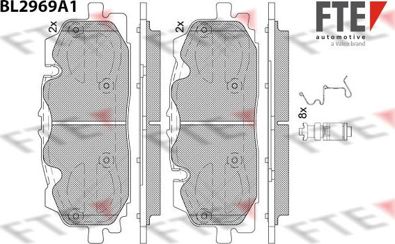 FTE 9011213 - Set placute frana,frana disc aaoparts.ro