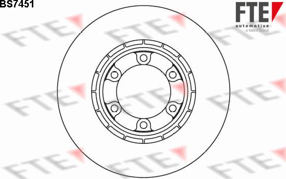 FTE BS7451 - Disc frana aaoparts.ro