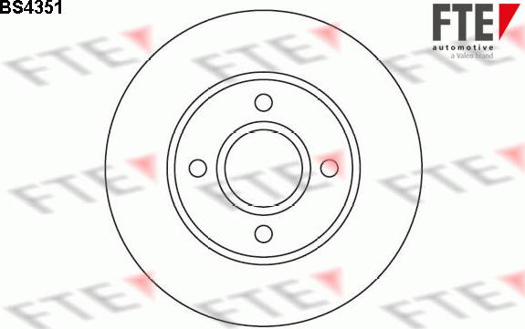 FTE 9072658 - Disc frana aaoparts.ro