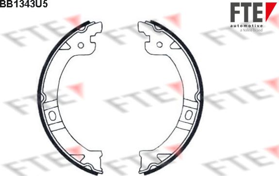 FTE 9100096 - Set saboti frana, frana de mana aaoparts.ro