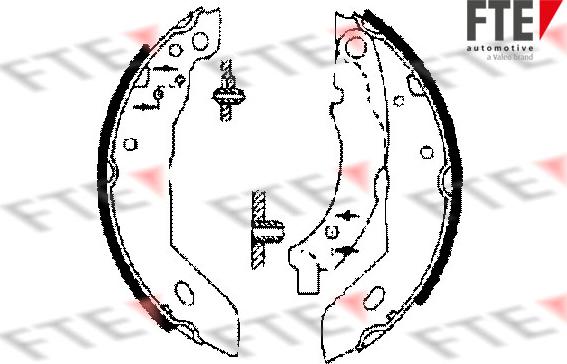 FTE BB1044A2 - Set saboti frana aaoparts.ro