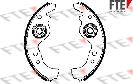 FTE 9100000 - Set saboti frana aaoparts.ro