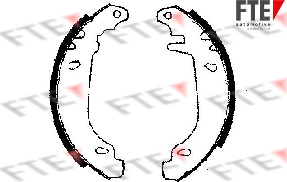 FTE 9100017 - Set saboti frana aaoparts.ro