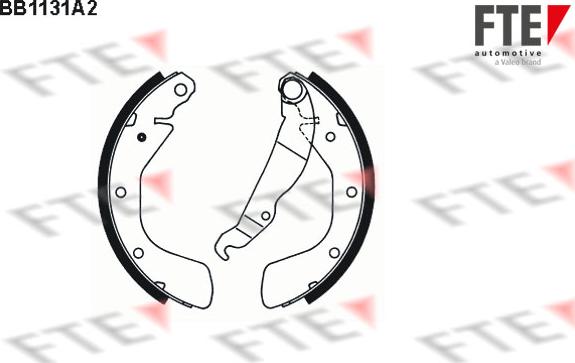 FTE 9100021 - Set saboti frana aaoparts.ro