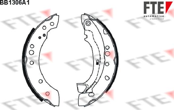 FTE 9100075 - Set saboti frana aaoparts.ro