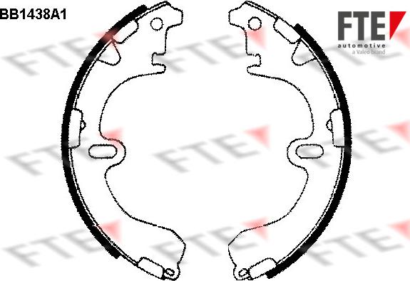 FTE 9100162 - Set saboti frana aaoparts.ro