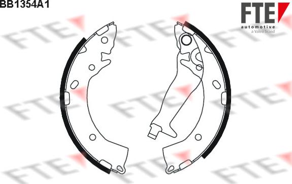 FTE 9100104 - Set saboti frana aaoparts.ro