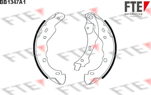 FTE 9100100 - Set saboti frana aaoparts.ro