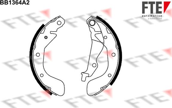 FTE 9100111 - Set saboti frana aaoparts.ro