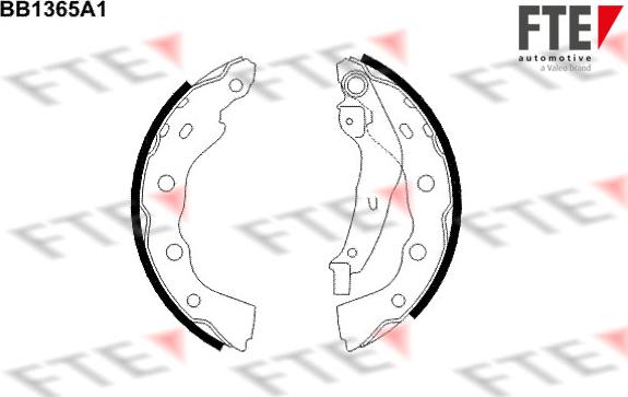 FTE 9100112 - Set saboti frana aaoparts.ro