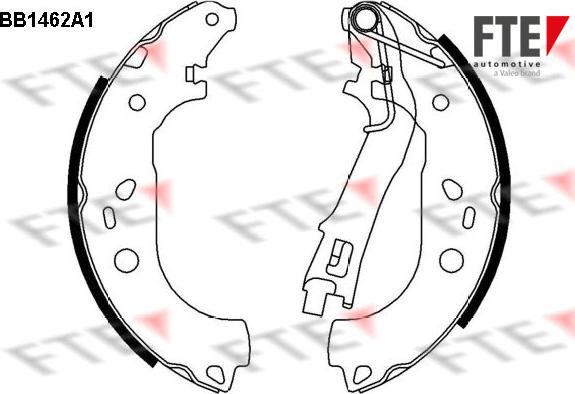 FTE 9100180 - Set saboti frana aaoparts.ro