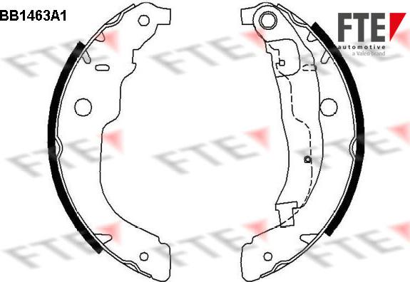 FTE BB1463A1 - Set saboti frana aaoparts.ro
