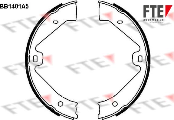 FTE 9100136 - Set saboti frana, frana de mana aaoparts.ro