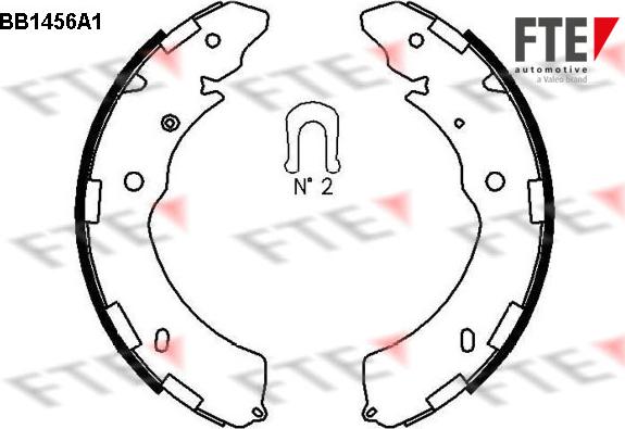 FTE 9100175 - Set saboti frana aaoparts.ro