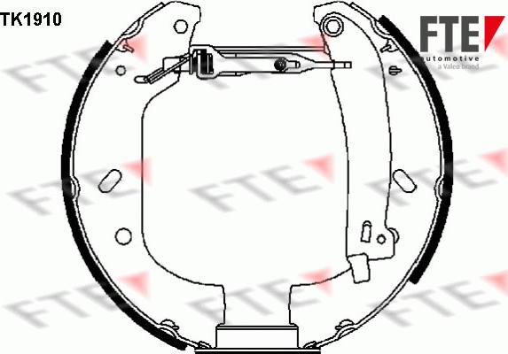 FTE TK1910 - Set saboti frana aaoparts.ro
