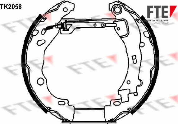 FTE 9110018 - Set saboti frana aaoparts.ro