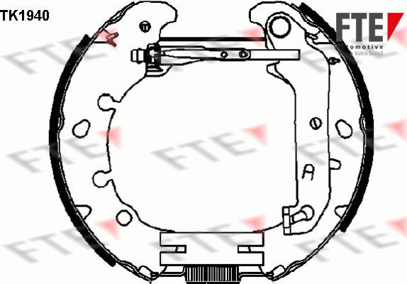 FTE 9110013 - Set saboti frana aaoparts.ro