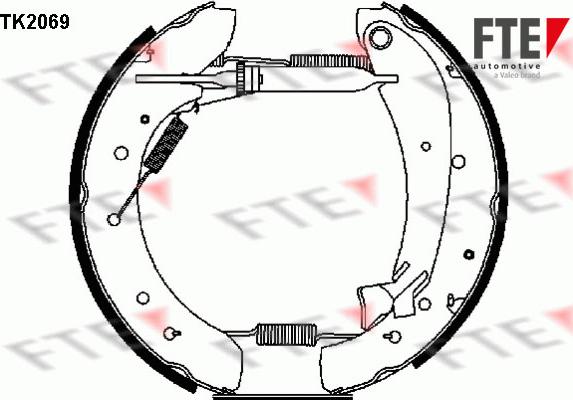 FTE 9110021 - Set saboti frana aaoparts.ro