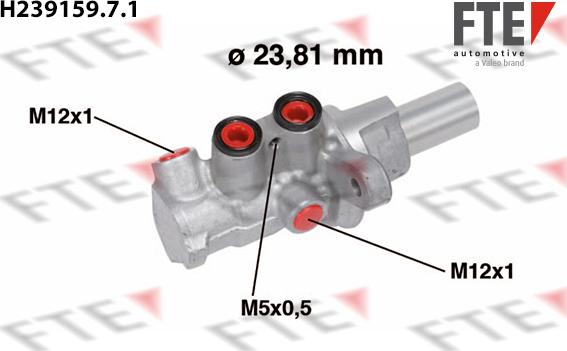 FTE 9220302 - Pompa centrala, frana aaoparts.ro