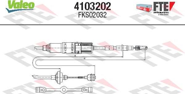 FTE 4103202 - Cablu ambreiaj aaoparts.ro