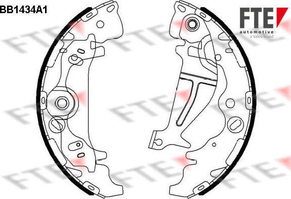 FTE BB1434A1 - Set saboti frana aaoparts.ro
