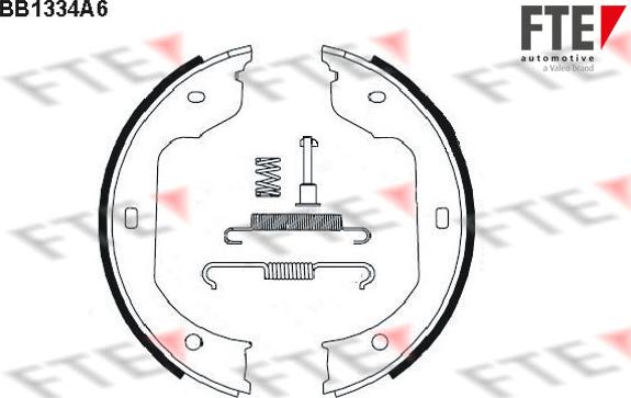 FTE BB1334A6 - Set saboti frana, frana de mana aaoparts.ro