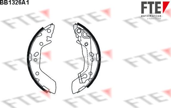 FTE BB1326A1 - Set saboti frana aaoparts.ro