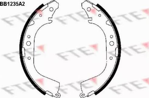 FTE BB1235A2 - Set saboti frana aaoparts.ro