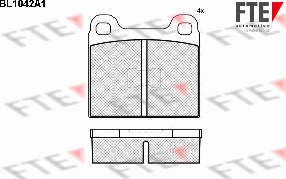 FTE BL1042A1 - Set placute frana,frana disc aaoparts.ro