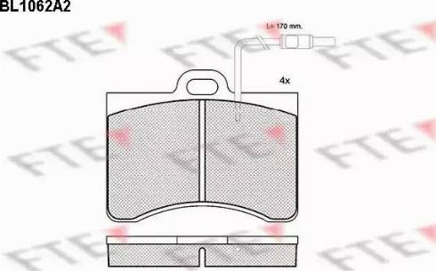 FTE BL1062A2 - Set placute frana,frana disc aaoparts.ro