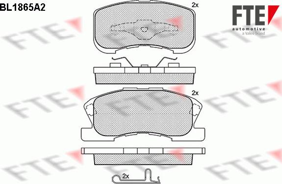 FTE BL1865A2 - Set placute frana,frana disc aaoparts.ro