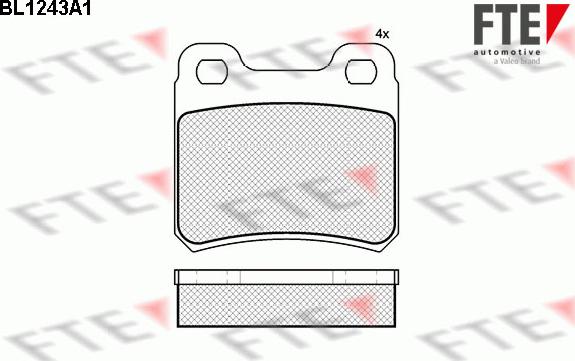FTE BL1243A1 - Set placute frana,frana disc aaoparts.ro