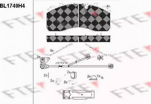 FTE BL1749H4 - Set placute frana,frana disc aaoparts.ro