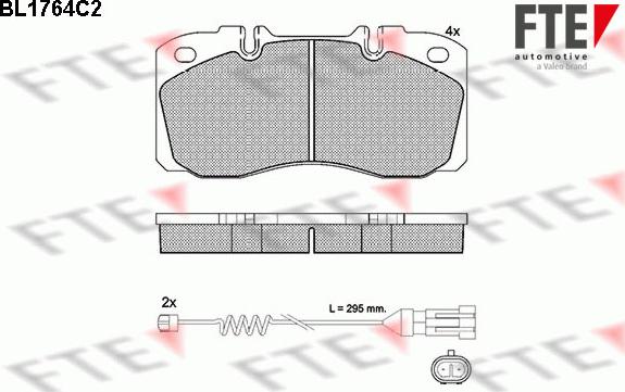 FTE BL1764C2 - Set placute frana,frana disc aaoparts.ro