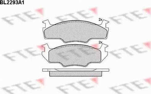 FTE BL2293A1 - Set placute frana,frana disc aaoparts.ro