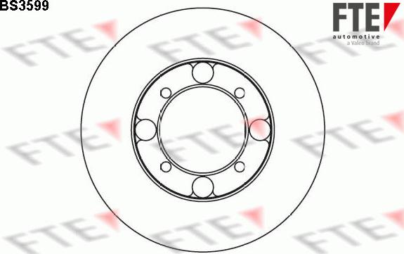 FTE BS3599 - Disc frana aaoparts.ro