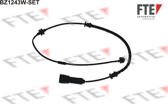 FTE BZ1243W-SET - Senzor de avertizare,uzura placute de frana aaoparts.ro