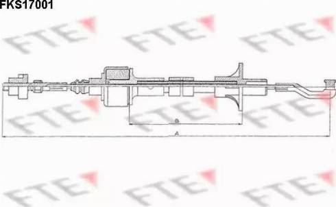 FTE FKS17001 - Cablu ambreiaj aaoparts.ro