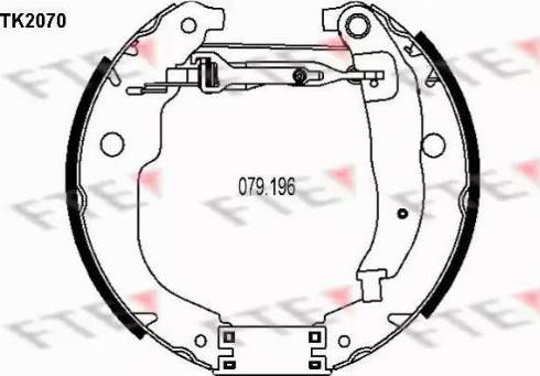 FTE TK2070 - Set saboti frana aaoparts.ro