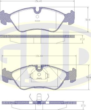G.U.D. GBP028620 - Set placute frana,frana disc aaoparts.ro
