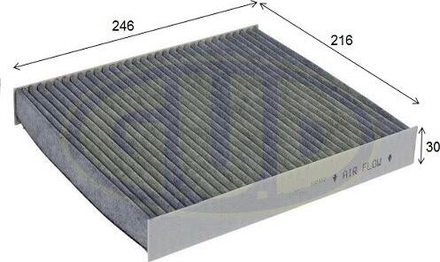 G.U.D. GCF2545C - Filtru, aer habitaclu aaoparts.ro