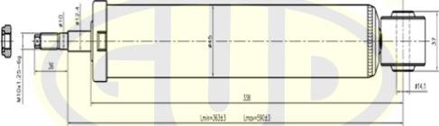 G.U.D. GSA344459 - Amortizor aaoparts.ro