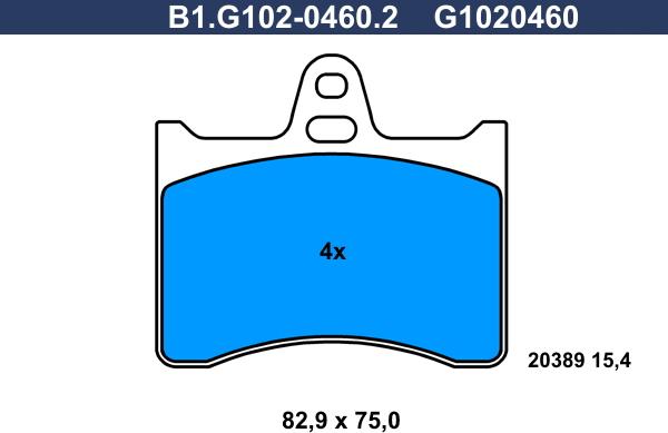 Galfer B1.G102-0460.2 - Set placute frana,frana disc aaoparts.ro