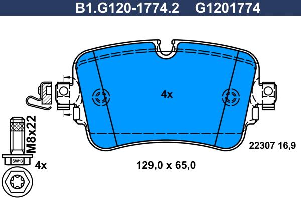 Galfer B1G12017742 - Set placute frana,frana disc aaoparts.ro