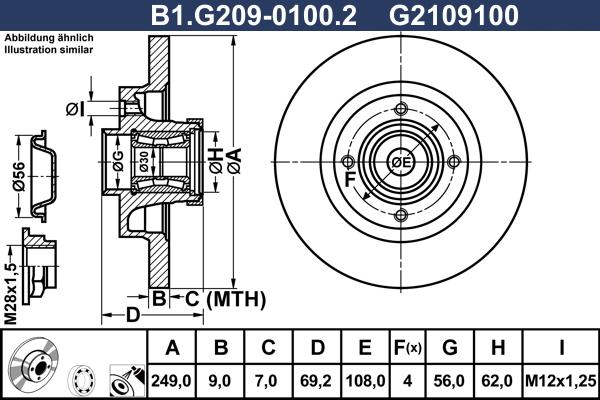 Galfer B1.G209-0100.2 - Disc frana aaoparts.ro