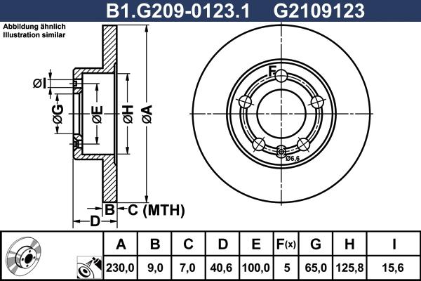 Galfer B1.G209-0123.1 - Disc frana aaoparts.ro