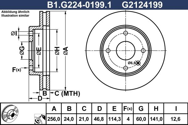 Galfer B1.G224-0199.1 - Disc frana aaoparts.ro