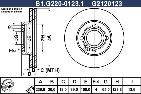 Galfer B1.G220-0123.1 - Disc frana aaoparts.ro