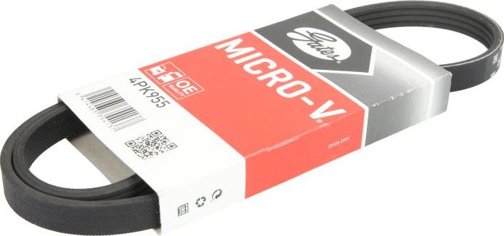 GATES 4PK955 - Curea transmisie cu caneluri aaoparts.ro